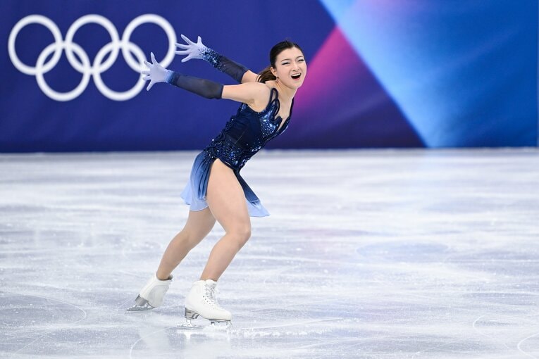 坂本花織の美しい演技…フィギュア団体で銀メダルを獲得した日本チーム　©Asami Enomoto／JMPA