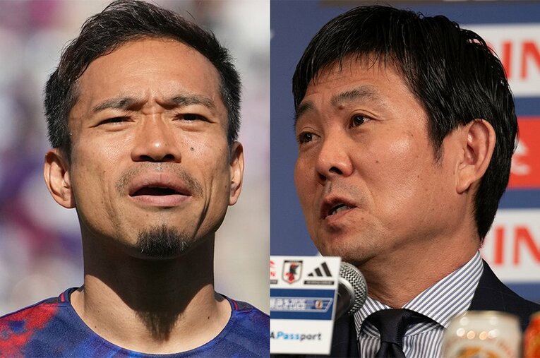 W杯メンバーに5大会連続で選出された長友佑都。森保一監督や選手からの信頼は厚い ／ photograph by Masashi Hara/Getty Images,Tadashi Hosoda