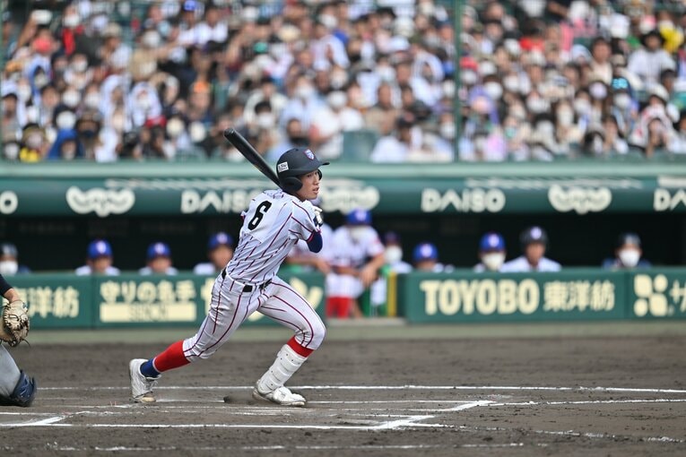 【決勝・仙台育英戦】チームの中心・仲井慎　©Hideki Sugiyama