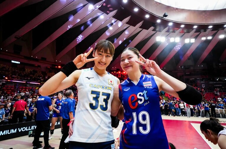 2025年世界選手権・タイ戦　©︎Volleyball World
