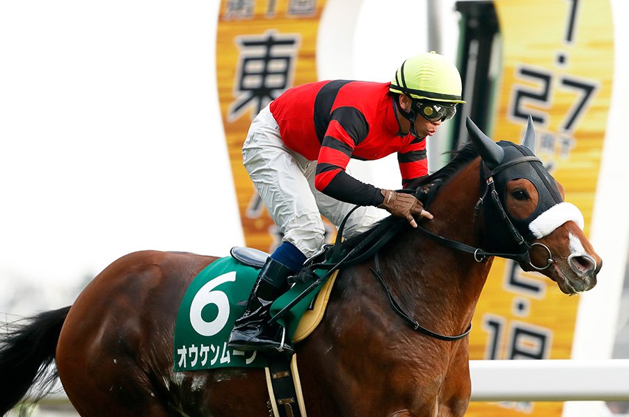 オウケンムーンはダービーを目指す。父は菊花賞馬、鞍上は北村宏司。<Number Web> photograph by Photostud