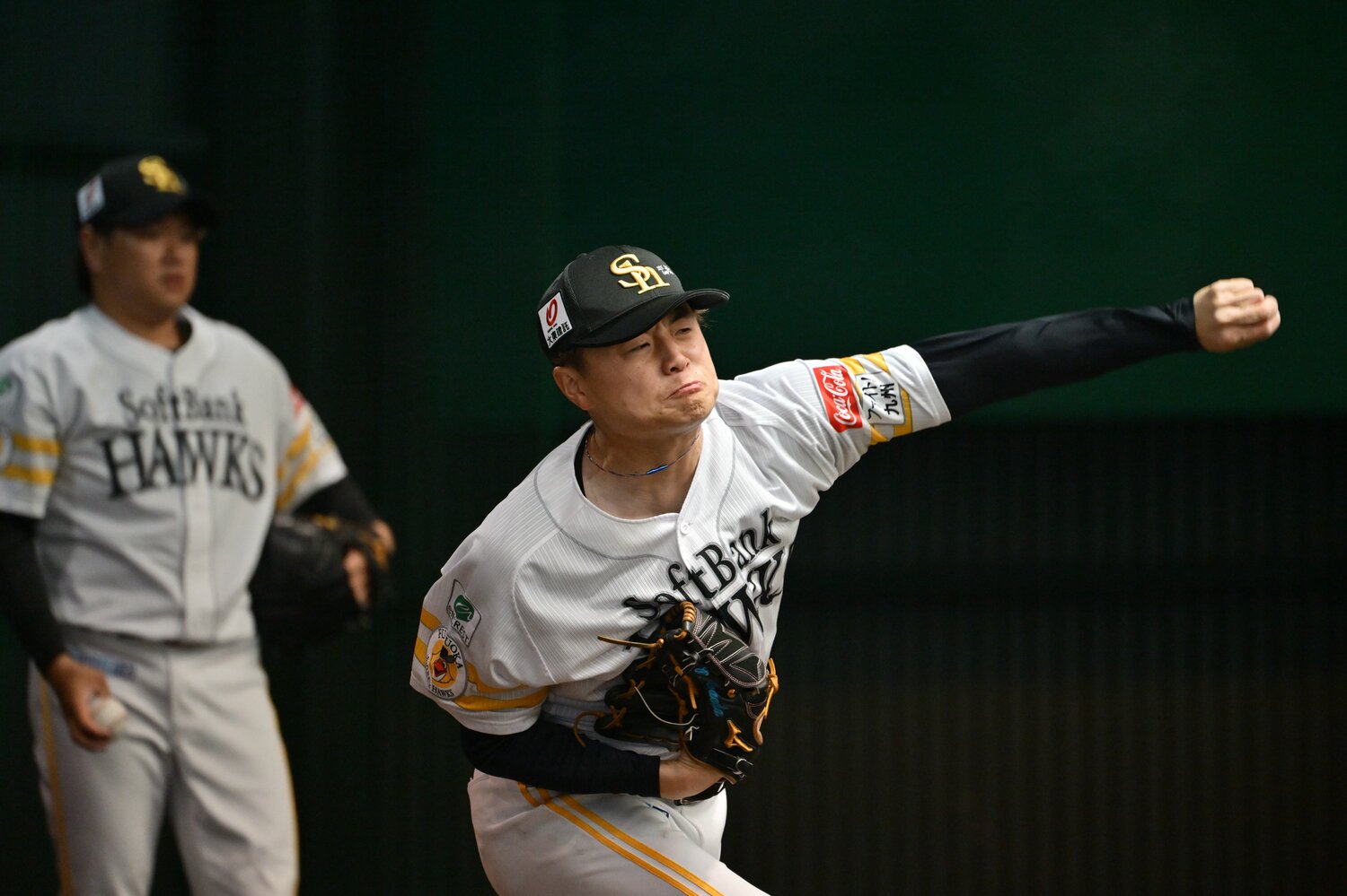 先発ローテの一角を担う前田純の投球フォーム。「W前田」で投手陣を復活できるか　©Hideki Sugiyama