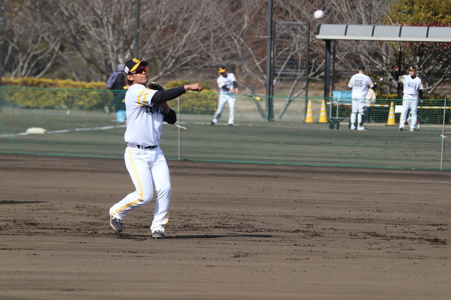 今宮健太の守備練習