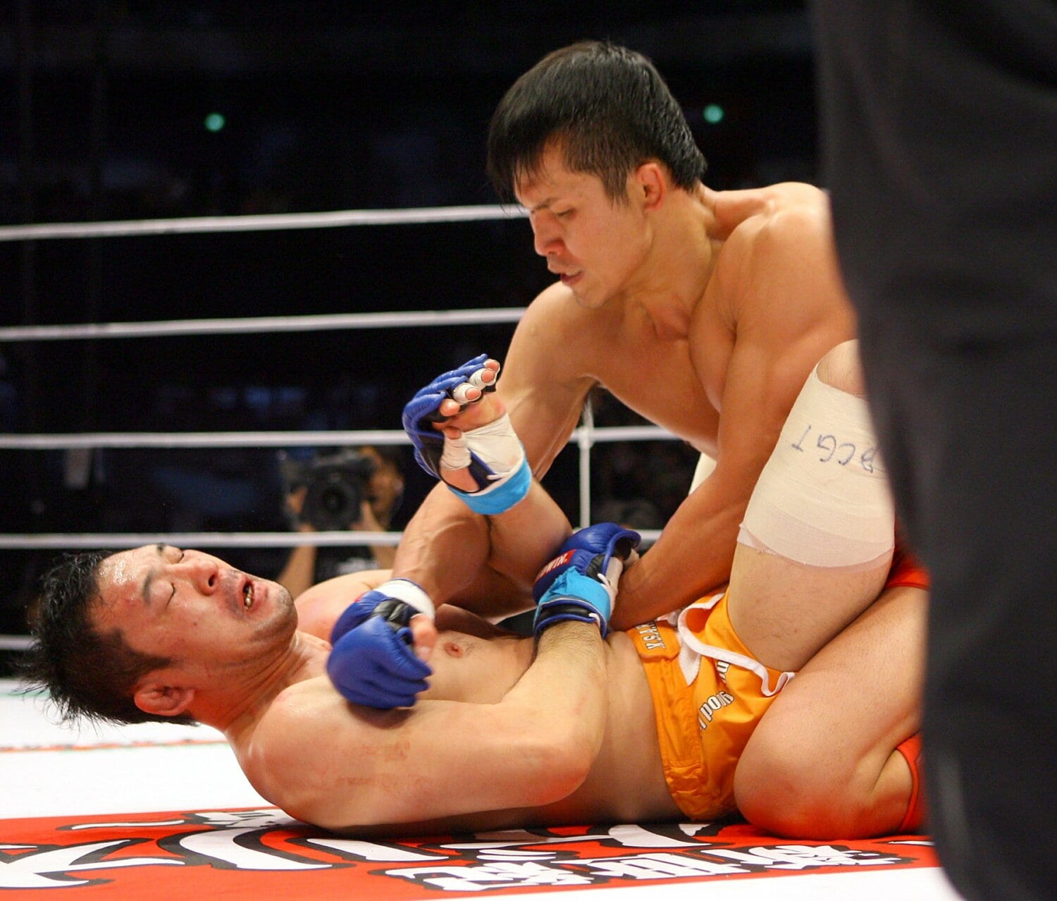 2008年12月31日、「Dynamite!!2008」で実現した桜庭和志vs田村潔司。桜庭の判定負けだった　©Sankei Shimbun