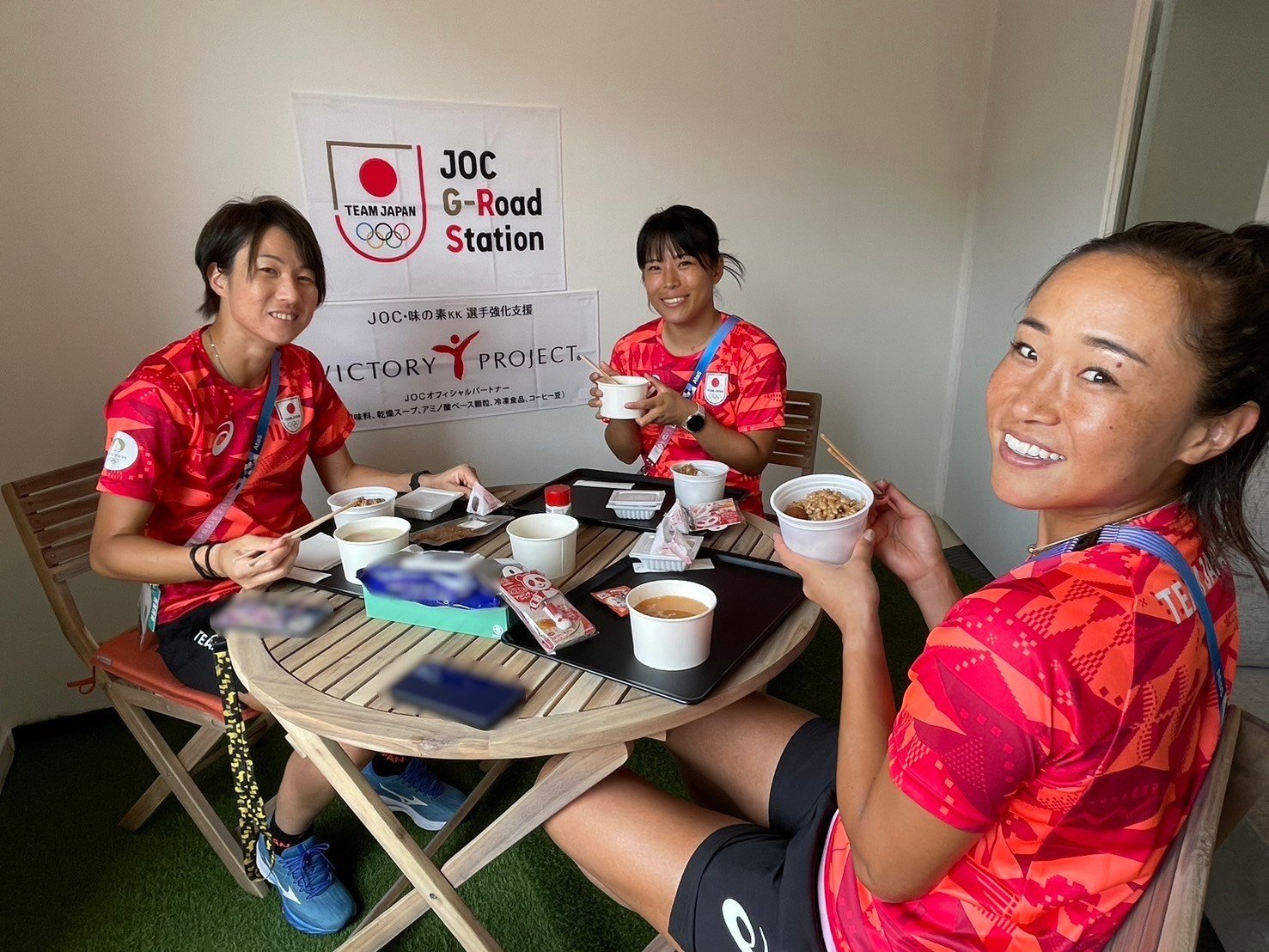 「JOC G-Road Station」はパリ2024オリンピックでも選手たちのコンディショニングを支えた　©味の素(株)