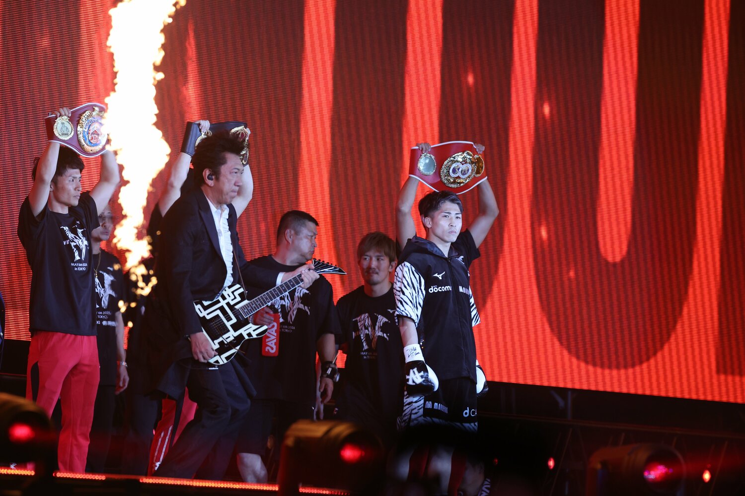 入場する井上尚弥。表情にはこれまで以上の「力み」が ©︎Naoki Kitagawa