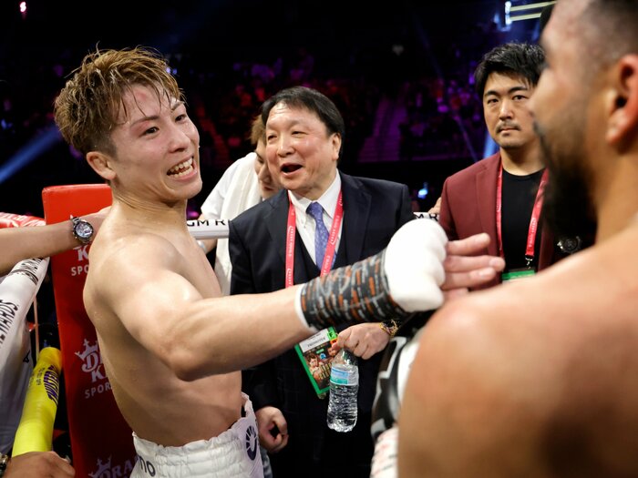 32歳井上尚弥に“衰え”を感じるか？ “完璧神話”に米リング誌の識者が警鐘「アメリカでは反撃してKO勝ちしたことが評価されている」＜Number Web＞ photograph by Steve Marcus/Getty Images