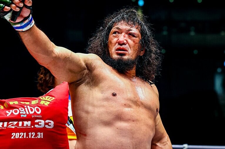 48歳にしてRIZINのリングに上がり、見事に勝利を収めた関根“シュレック”秀樹 ／ photograph by RIZIN FF Susumu Nagao