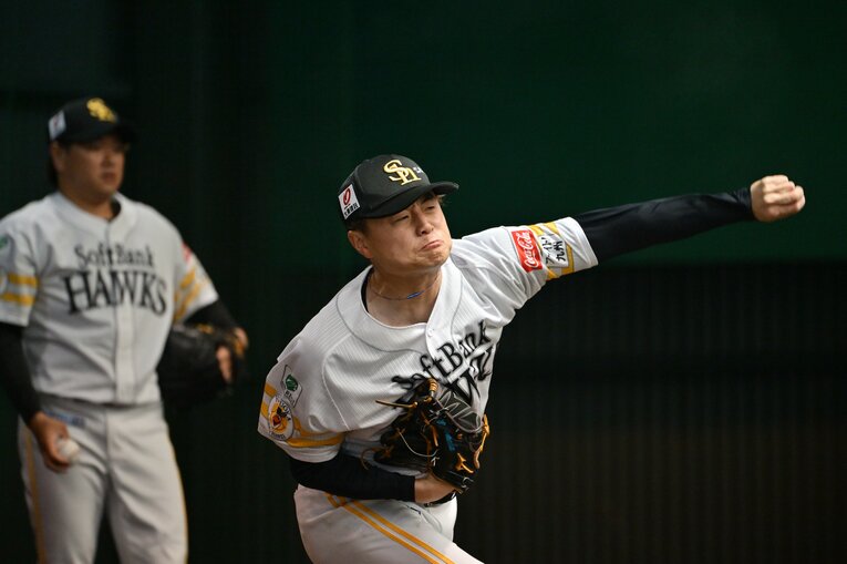 【連続写真】「ストレートが浮かび上がる…」前田純の投球フォーム　©Hideki Sugiyama