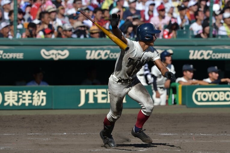 第100回大会決勝戦での大阪桐蔭・藤原　©︎Hideki Sugiyama