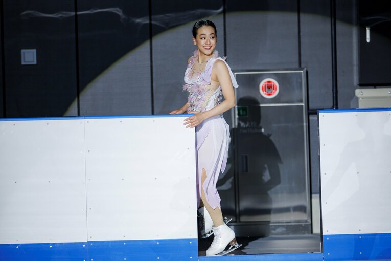 「MAO RINK」オープニングイベントに登場した浅田真央　©Kiichi Matsumoto