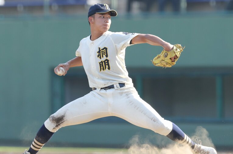 桐朋高の森井翔太郎はプロ志望届を出さずに、直接メジャー球団との契約を目指すという　©Sankei Shimbun