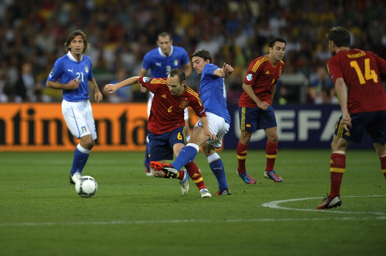 EURO2012のイタリアvsスペイン　©Takuya Sugiyama