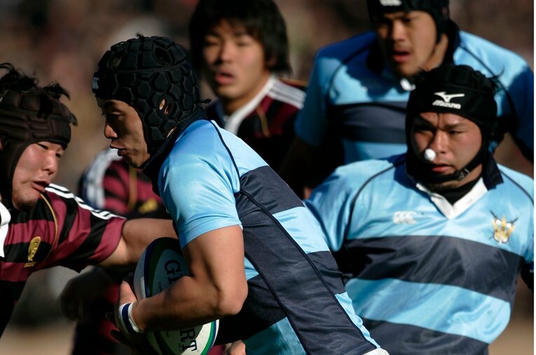 関東学院大・土佐誠／第42回大学ラグビー選手権決勝（2006年1月8日）©︎Takuya Sugiyama