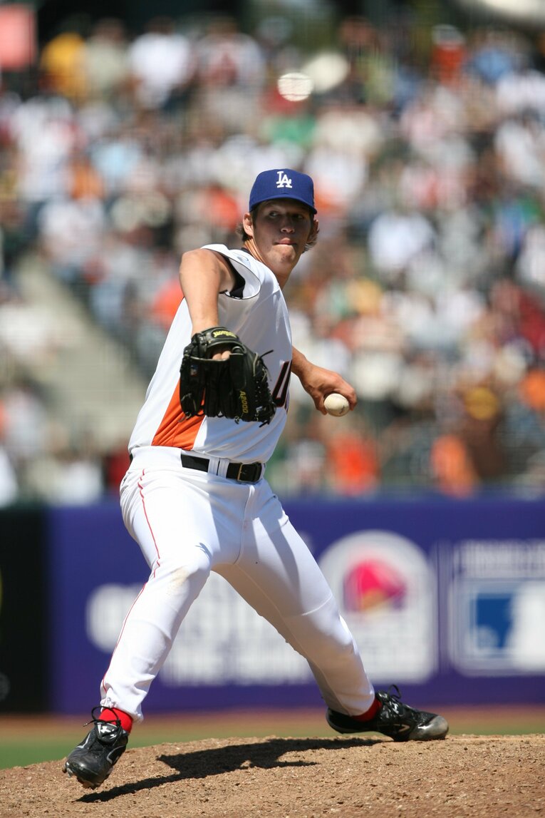 2006年、ドジャース入団当時のカーショー（当時18歳）　©Getty Images