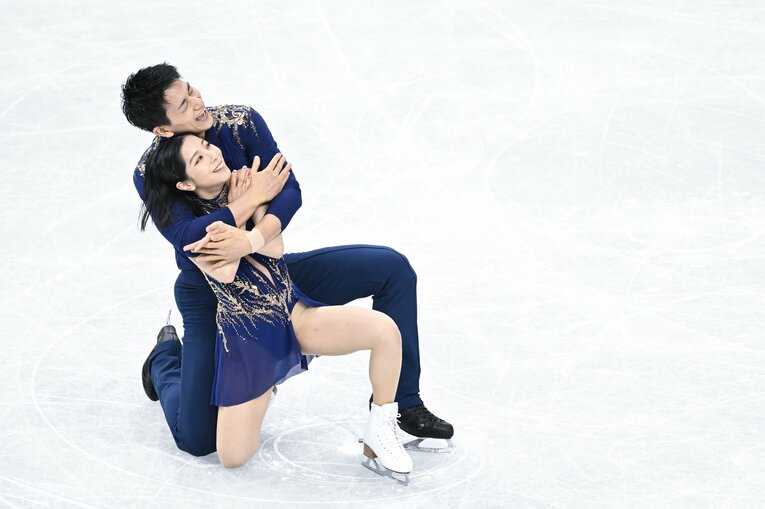 2023年世界選手権ショートプログラムのクライマックス　©Asami Enomoto