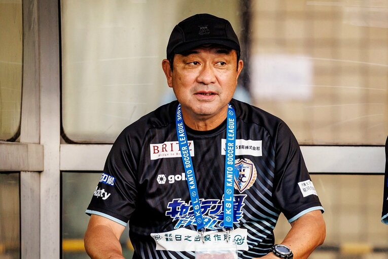 2024年シーズンより南葛SCの監督を務める風間八宏　©Kiichi Matsumoto