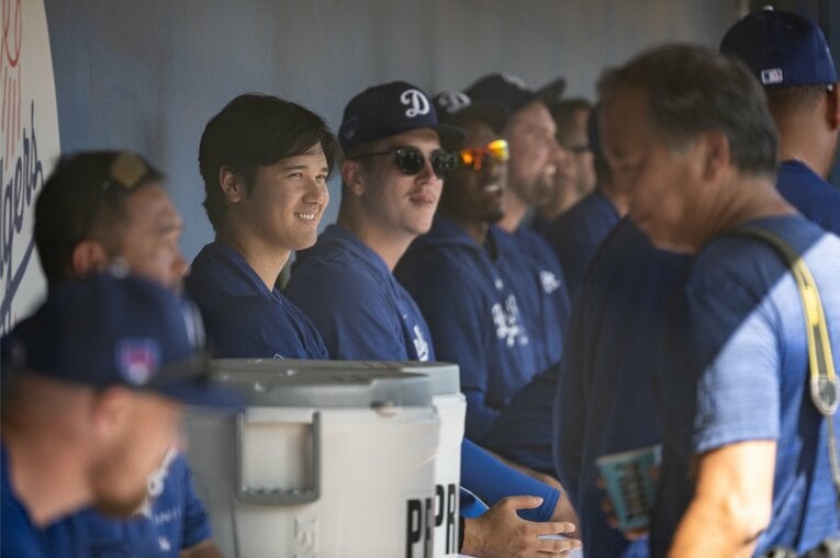 【翔平の英語でコミュニケーション】キャンプ中の様子　©Nanae Suzuki