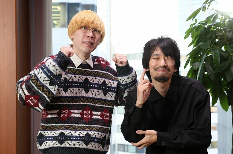 結成9年でM-1決勝初出場となった真空ジェシカ。川北茂澄（ボケ、ネタ作り担当、右）とガク（ツッコミ担当）。おぎやはぎやアンタッチャブルと同じ人力舎所属 ／ photograph by Shigeki Yamamoto