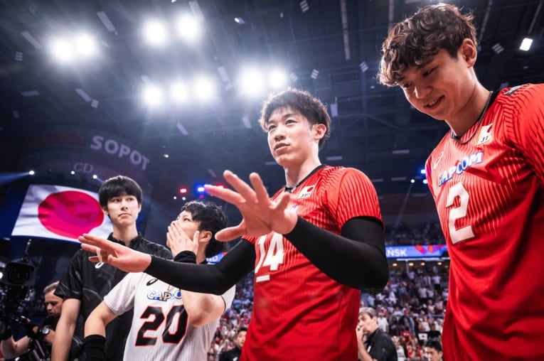 ネーションズリーグでは圧巻のパフォーマンスでチームをメダル獲得に導いた石川祐希　©︎FIVB