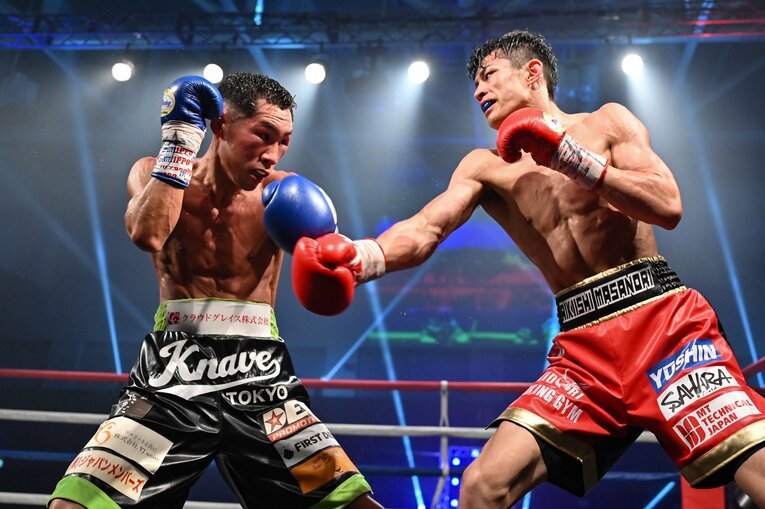 2022年5月15日、力石政法に判定負けを喫したOPBF東洋太平洋スーパーフェザー級王座決定戦　©Hiroaki Finito Yamaguchi