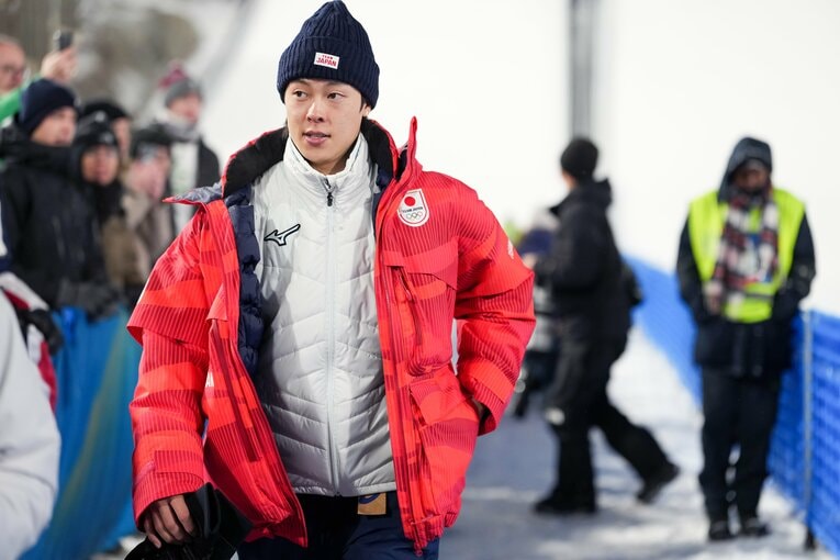 スーパーチーム終了後の小林＆二階堂　©Tsutomu Kishimoto／JMPA