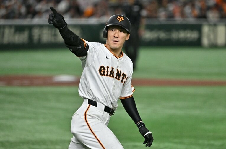 満身創痍の体ながら今季の開幕戦では値千金の2ランを放つなど活躍し、お立ち台にも上ったが…　©︎Hideki Sugiyama