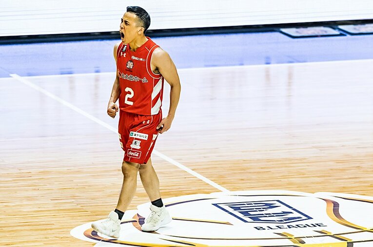 ファイナルでは3本の3ポイントを含む19得点、6アシスト。今季のBリーグMVPにも輝いた富樫勇樹。 ／ photograph by Kiichi Matsumoto