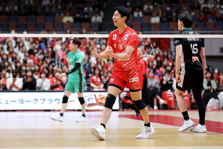 新シーズンへの意気込みを明かした甲斐孝太郎　©︎Naoki Nishimura/AFLO SPORT