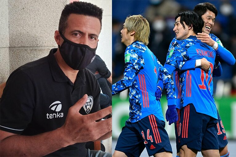 南野拓実と伊東純也のゴールで勝利したサウジ戦。ブラジルで試合を観た三都主アレサンドロに評論してもらった ／ photograph by Hiroaki Sawada(L),Takuya Sugiyama/JMPA