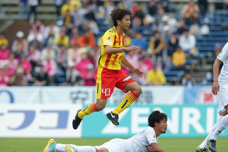 2016年に加入したキラヴァンツ北九州ではリーグ戦36試合に出場した　©︎J.LEAGUE