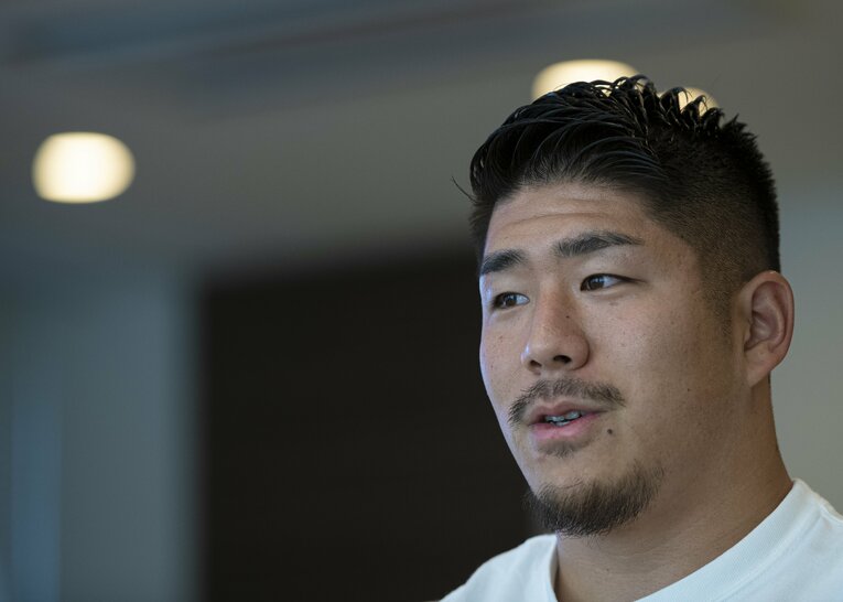 2019年W杯を終えた後、4年後への思いを熱く語っていた松田力也　©︎Takuya Sugiyama