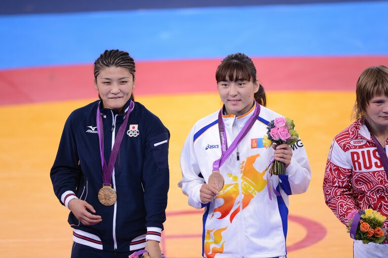 2012年ロンドン五輪での伊調馨　©JMPA