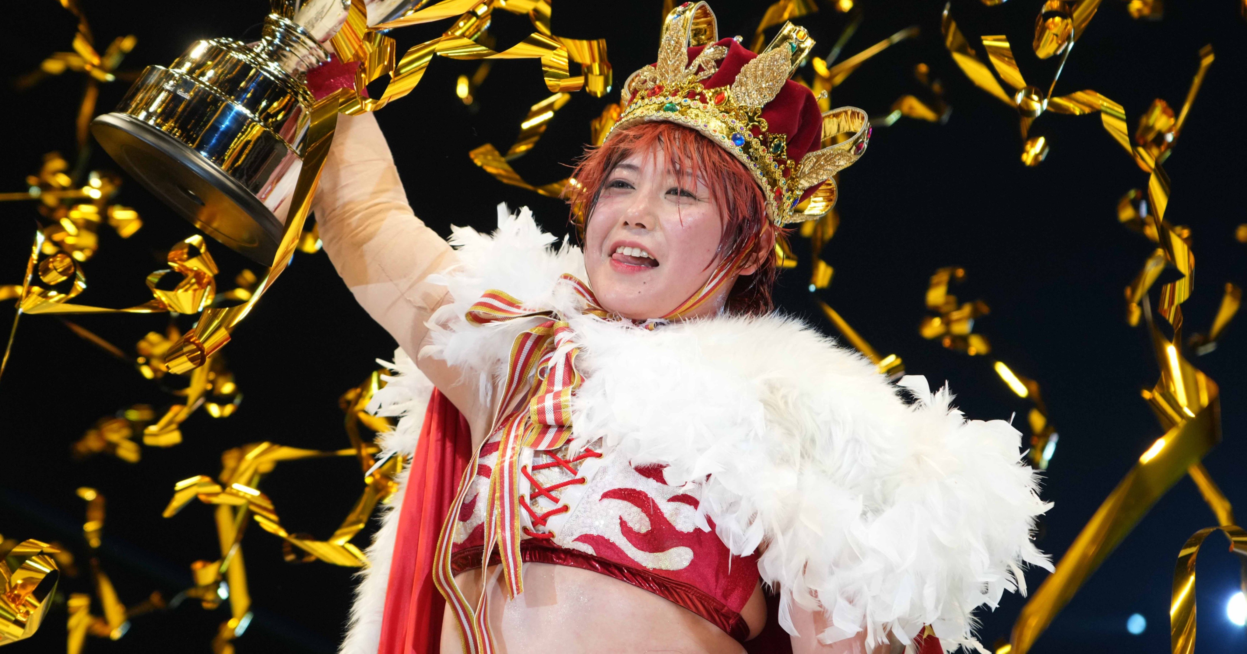 取材陣にこんな笑顔を…」リーグ戦優勝のスターダム・舞華、ハイテンションの理由は…「SNSもしんどい」感情を押し殺した王者時代からの激変（3／3） -  プロレス - Number Web - ナンバー