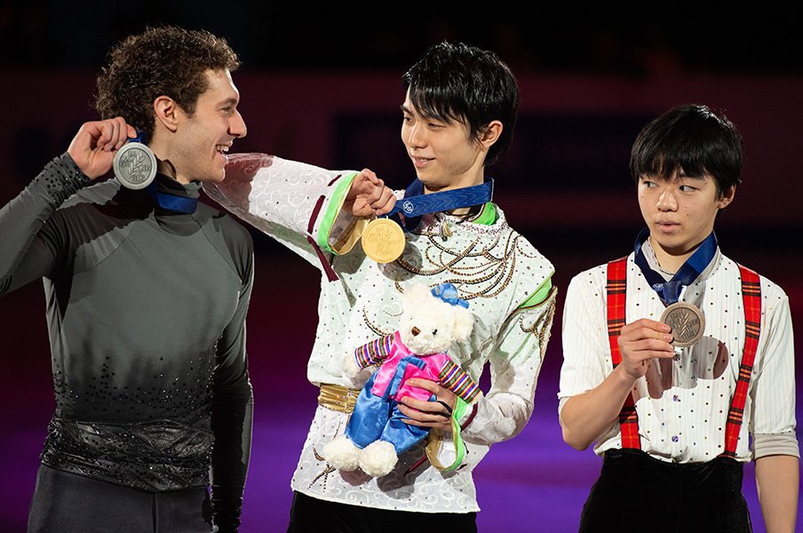 過去の自分よりも良い演技ができる。羽生結弦、プログラム変更への自信。<Number Web> photograph by Asami Enomoto