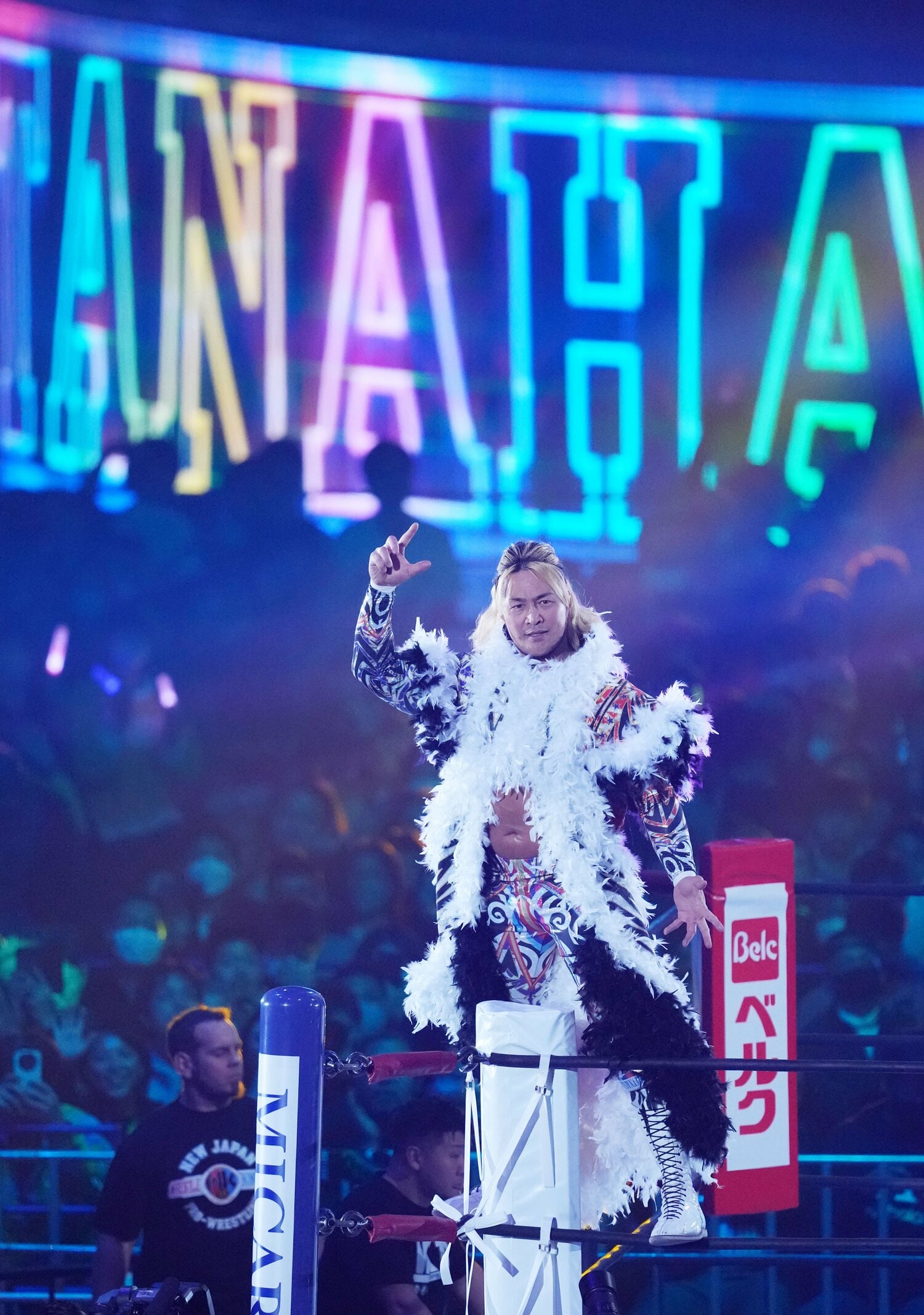 昨年のイッテンヨンでのザック・セイバーJr.戦が、社長就任後初の試合となった　©NIKKAN SPORTS/AFLO