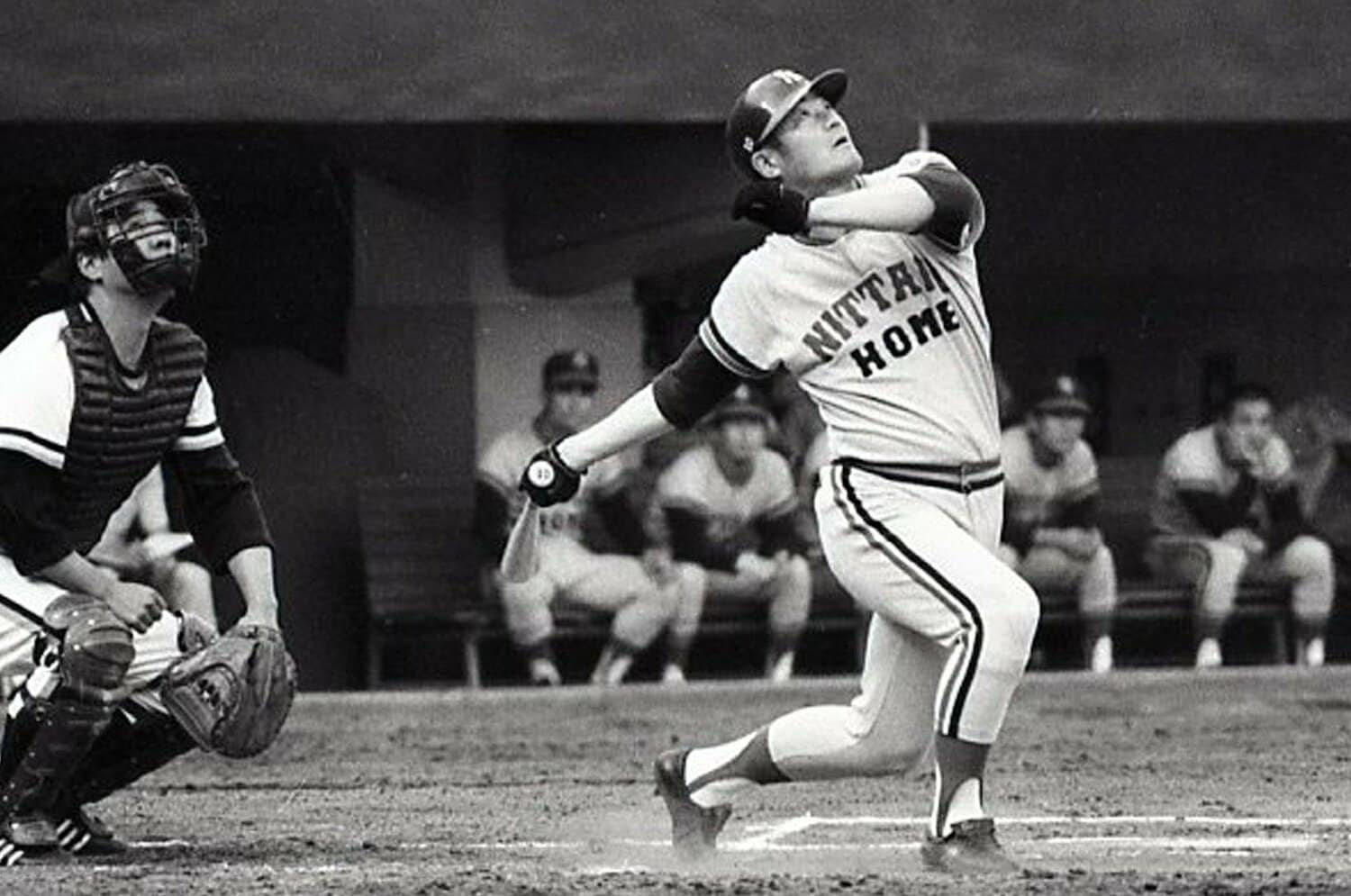 日拓フライヤーズ時代の張本　©JIJI PRESS