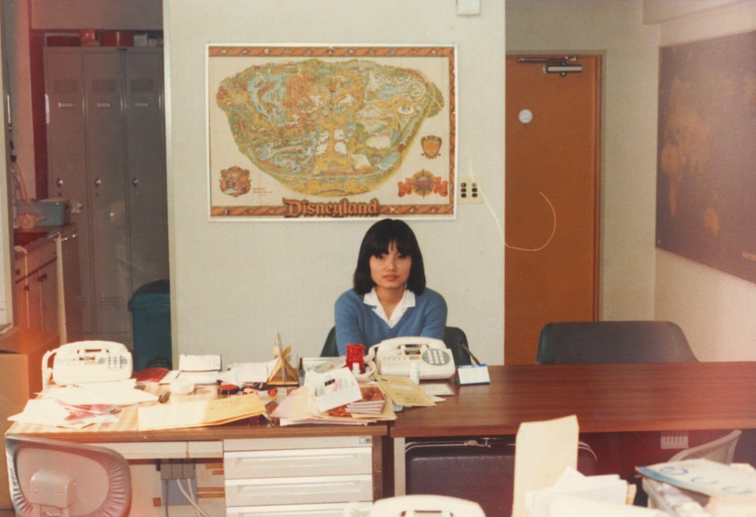 渋谷の旅行会社に勤めていた時の日高逸子　※本人提供