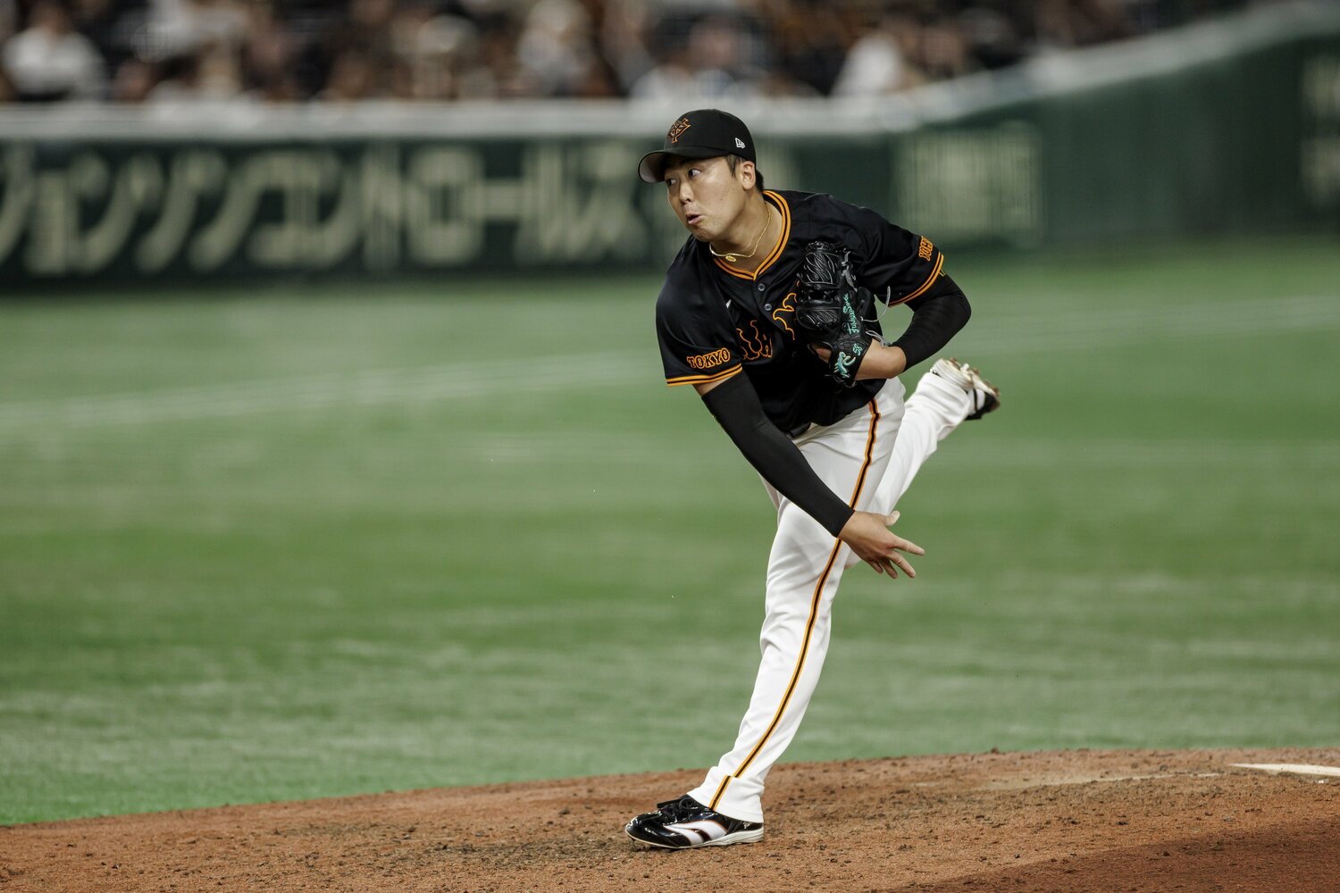 西舘と同じく、船迫も巨人リリーフ陣を支えている　©Kiichi Matsumoto