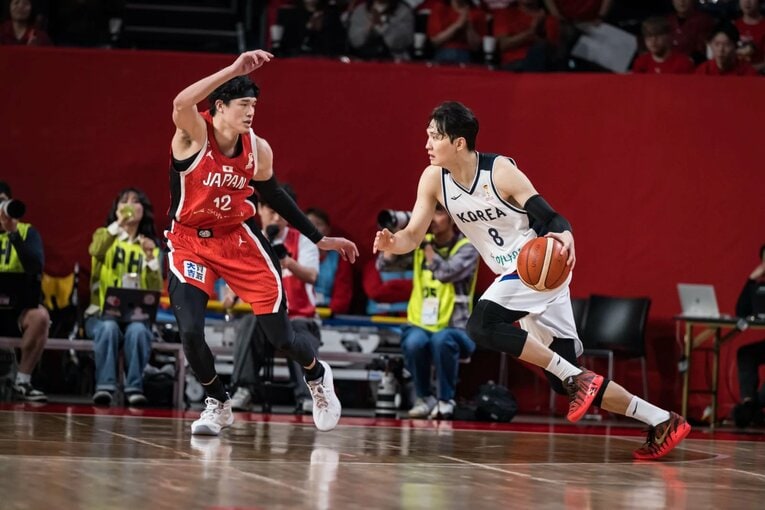 FIBAワールドカップ予選 vs韓国（2026年3月1日）©︎FIBA