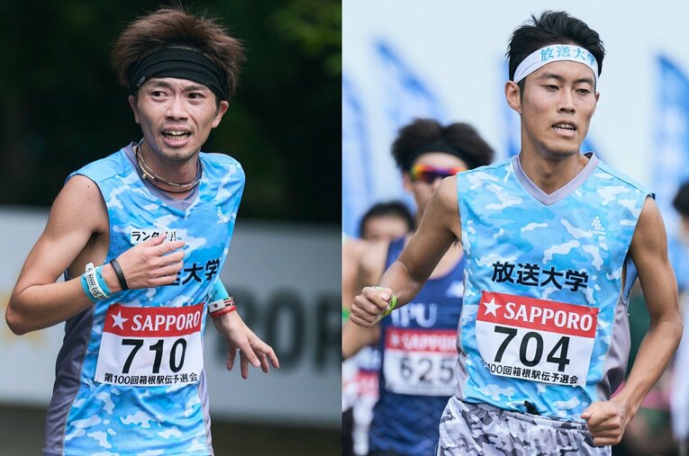 平均年齢28.8歳の「おっさん大学生ランナー」たちが集った放送大学関西チーム。その中には、かつて名門校で活躍した選手も…？ ／ photograph by Yuki Suenaga