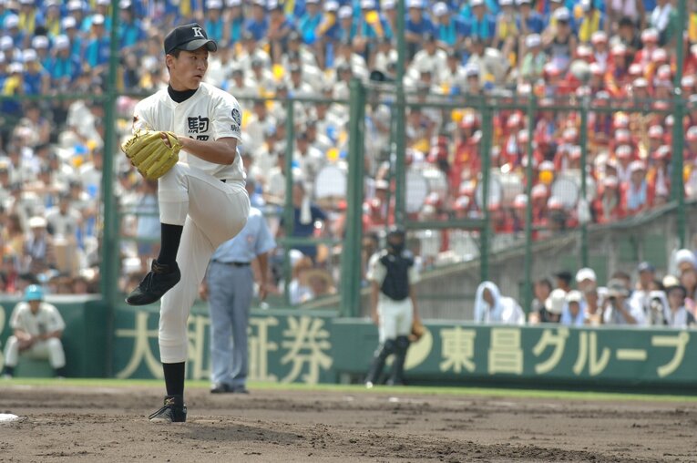 駒大苫小牧時代の田中（レアな高校時代／全7枚中の2枚目）　©Sports Graphic Number