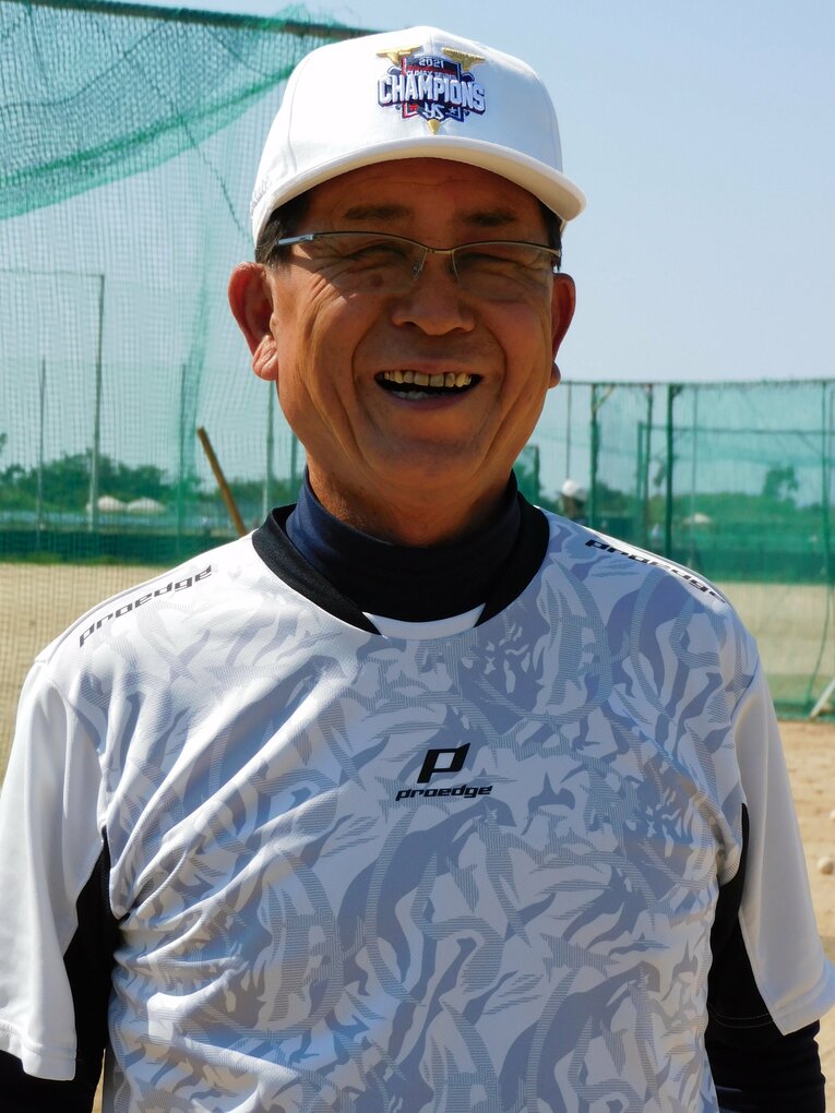 貝塚ヤングの川端末吉監督　©Haruka Sato