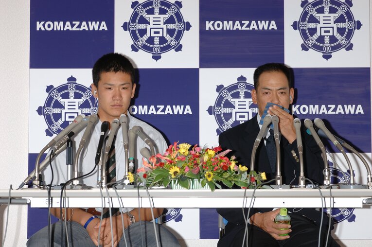 2006年ドラフト1位・田中将大（楽天）　©BUNGEISHUNJU