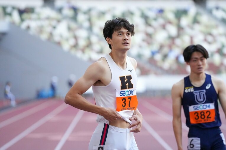関東インカレではフラットレースの400ｍでも好記録をマーク　©Satoshi Wada