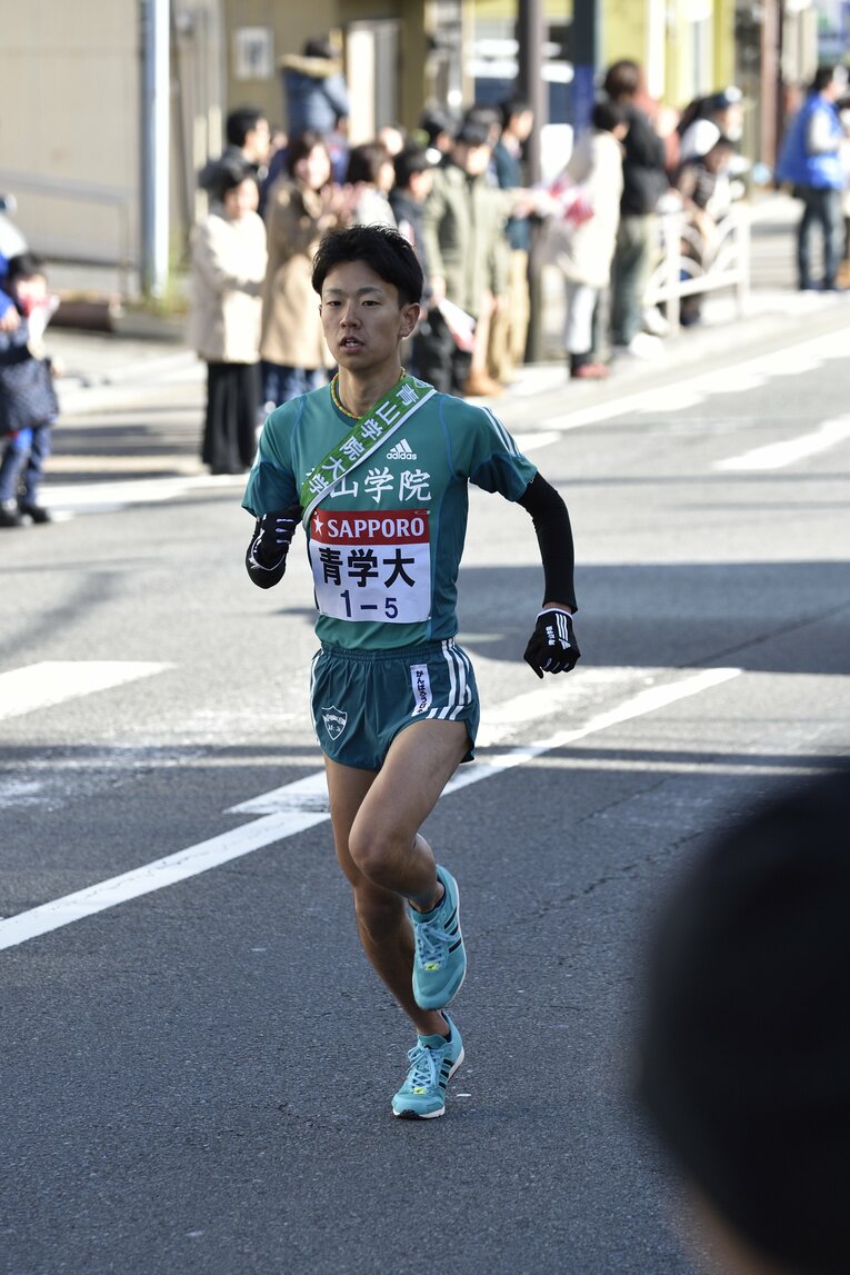 2015年の箱根駅伝で5区を走った神野大地。区間新記録の走りで青学大初の総合愁傷に大きく貢献した　©Kamaya Hirofumi