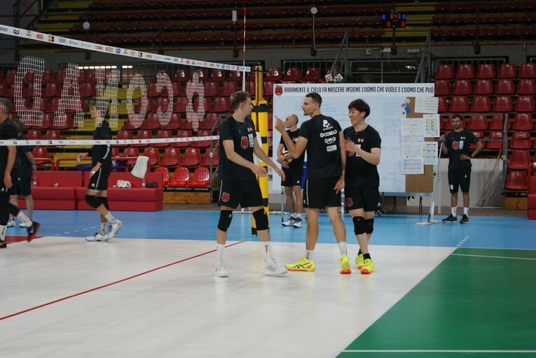 ペルージャの練習風景（8月下旬／筆者撮影）