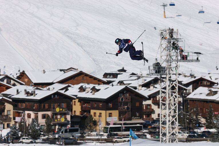 公式練習の様子　©JIJI PRESS