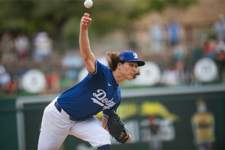 【ドジャースの新しい仲間たち】山本由伸とともに新エース候補のグラスノー　©Nanae Suzuki