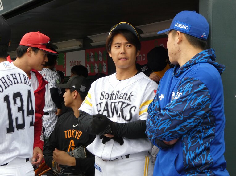 トライアウト当日、田浦の様子　©Kotaro Tajiri